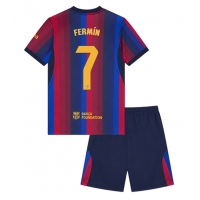 Barcelona Fermin Lopez #7 Domaci Dres za djecu 2026-27 Kratak Rukav (+ Kratke hlače)